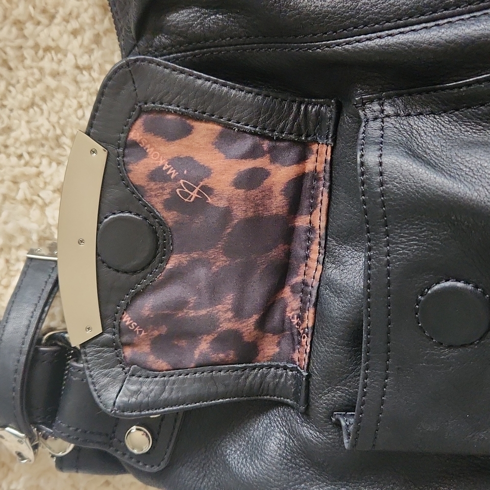 Medium black b malowsky leather bag - Picture 3 of 11